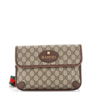 Gucci Neo Vintage Flap Belt Bag GG Coated Canvas