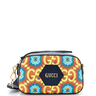 Gucci Aria 100th Anniversary Camera Messenger Bag Kaleidoscope Print GG Coated Canvas Small