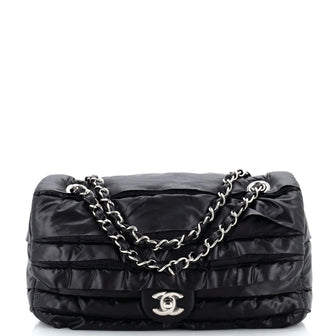 Chanel CC Flap Bag Ruffled Nylon Medium