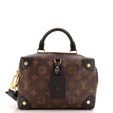 Louis Vuitton Petite Malle Souple Handbag Monogram Canvas