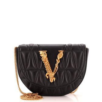 Versace Virtus Belt Bag Quilted Leather