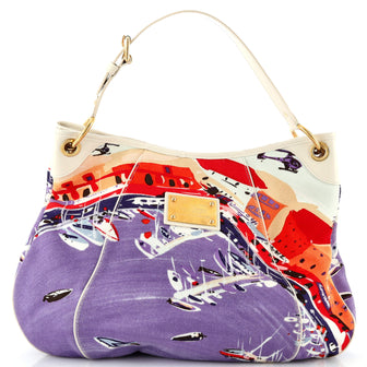 Louis Vuitton Galliera Handbag Riviera Cruise Canvas GM