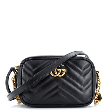 Gucci GG Marmont Shoulder Bag Matelasse Leather Mini
