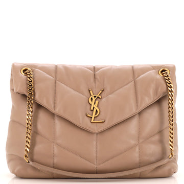 Saint Laurent Loulou Puffer Shoulder Bag Quilted Leather Medium