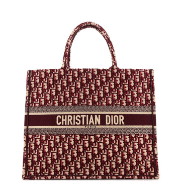 Christian Dior Book Tote Oblique Canvas Large