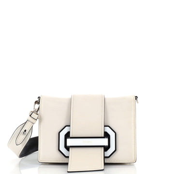 Prada Plex Ribbon Shoulder Bag City Calfskin Small