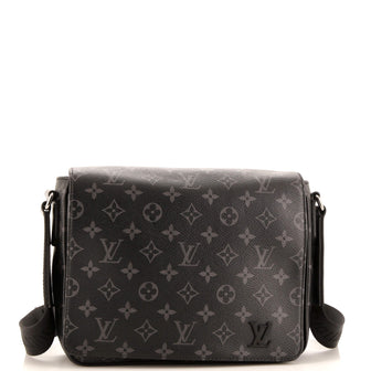 Louis Vuitton District Messenger Bag Monogram Eclipse Canvas PM