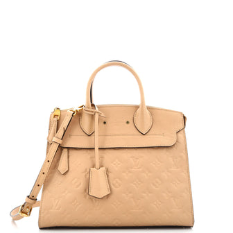 Louis Vuitton Pont Neuf Handbag Monogram Empreinte Leather MM