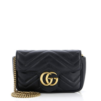 Gucci GG Marmont Flap Bag Matelasse Leather Super Mini
