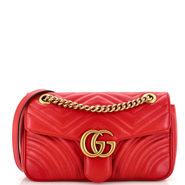 Gucci GG Marmont Flap Bag Matelasse Leather Small