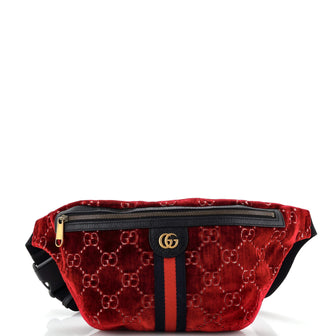 Gucci Ophidia Zip Belt Bag GG Velvet