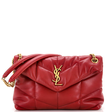 Saint Laurent Loulou Puffer Shoulder Bag Quilted Leather Small