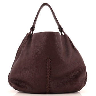 Bottega Veneta Open Hobo Cervo with Intrecciato Detail Medium