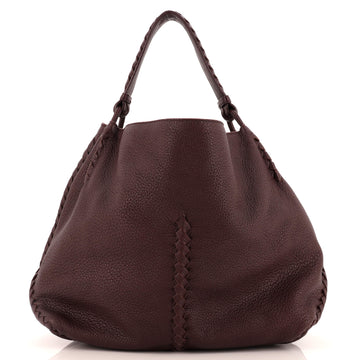 Bottega Veneta Open Hobo Cervo with Intrecciato Detail Medium