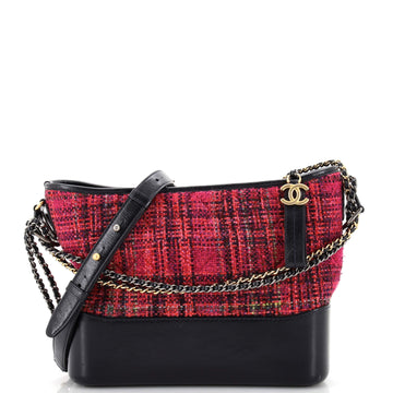 Chanel Gabrielle Hobo Quilted Tweed and Calfskin Medium