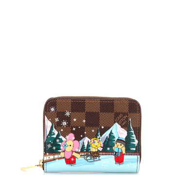 Louis Vuitton Zippy Coin Purse Limited Edition Vivienne Xmas Damier
