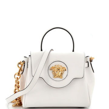 Versace La Medusa Top Handle Bag Leather Small