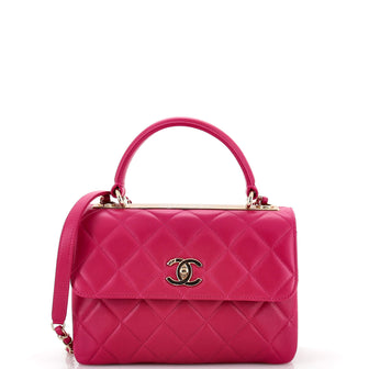 Chanel Trendy CC Top Handle Bag Quilted Lambskin Small