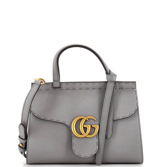 Gucci GG Marmont Top Handle Bag Leather Mini