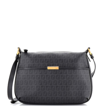 Fendi Front Pocket Messenger Bag Zucchino Coated Canvas Medium