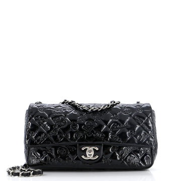 Chanel Lucky Symbols Flap Bag Embossed Patent Medium