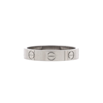 Cartier Love Wedding Band Ring 18K White Gold