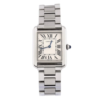 Cartier Tank Solo Quartz Watch Stainless Steel 24