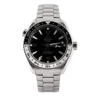 Omega Seamaster Planet Ocean 600M Co-Axial Chronometer GMT Oreo Automatic Watch Stainless Steel 43