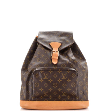 Louis Vuitton Vintage Montsouris Backpack Monogram Canvas GM