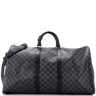 Louis Vuitton Keepall Bandouliere Bag Damier Graphite 55