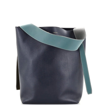 Celine Twisted Cabas Tote Leather and Felt Small