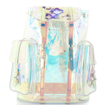 Louis Vuitton Christopher Backpack Limited Edition Monogram Prism PVC GM