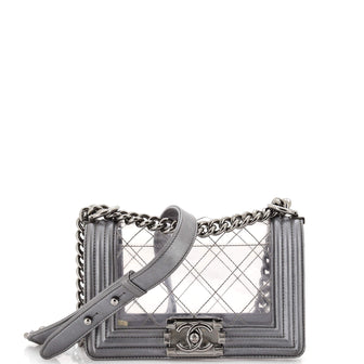 Chanel Boy Flap Bag Quilted PVC and Calfskin Small
