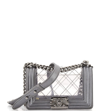 Chanel Boy Flap Bag Quilted PVC and Calfskin Small