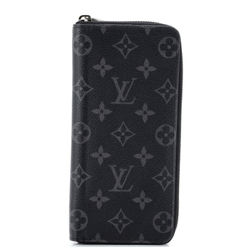 Louis Vuitton Zippy Wallet Monogram Eclipse Canvas Vertical