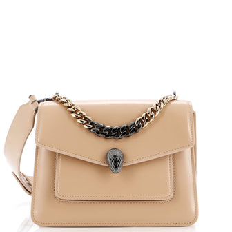 Bvlgari Serpenti Forever Maxi Chain Crossbody Bag Leather Small