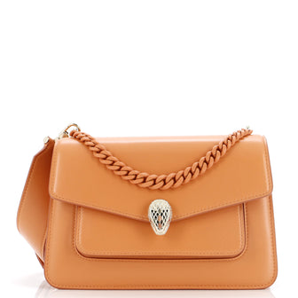 Bvlgari Serpenti Forever Maxi Chain Crossbody Bag Leather Medium