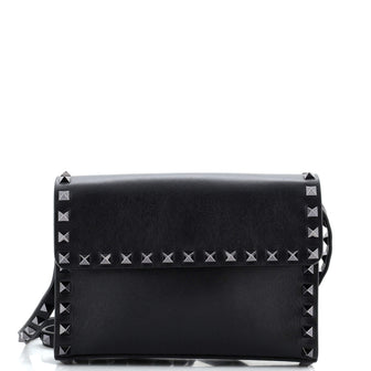 Valentino Garavani Rockstud Flap Crossbody Bag Leather Small