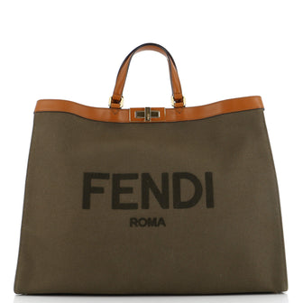 Fendi Peekaboo X-Tote Canvas Large