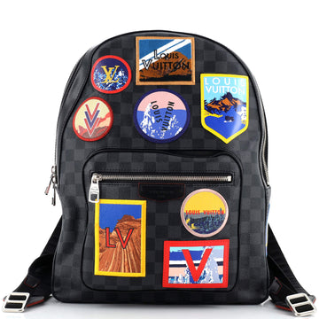 Louis Vuitton Josh Backpack Alps Patches Damier Graphite