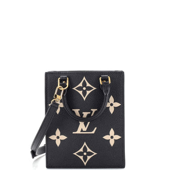 Louis Vuitton Petit Sac Plat Bag Bicolor Monogram Empreinte Giant