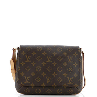 Louis Vuitton Musette Tango Handbag Monogram Canvas