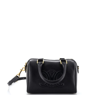 Celine Cuir Triomphe Boston Bag Leather Small