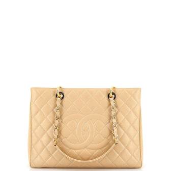 Chanel Grand Shopping Tote Quilted Caviar