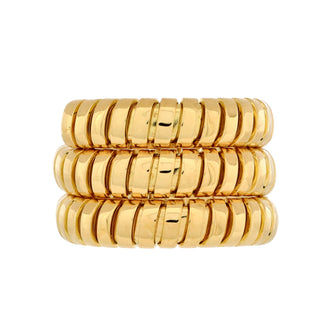 Bvlgari Serpenti Tubogas Double Wrap Ring 18K Yellow Gold
