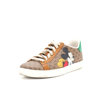 Gucci Disney Ace Sneakers Printed Mini GG Coated Canvas