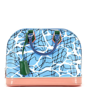Louis Vuitton Alma Handbag Limited Edition Print Epi Leather PM