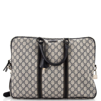 Gucci Convertible Briefcase GG Coated Canvas Large