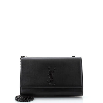Saint Laurent Classic Monogram Crossbody Bag Grainy Leather Large