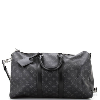 Louis Vuitton Keepall Bandouliere Bag Monogram Eclipse Canvas 45